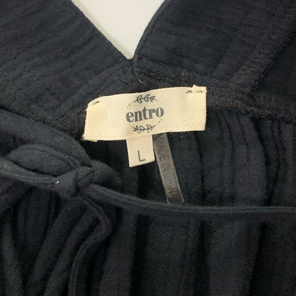 Entro Clothing L Solid Rolled Sleeve Basic Babydo… - image 3